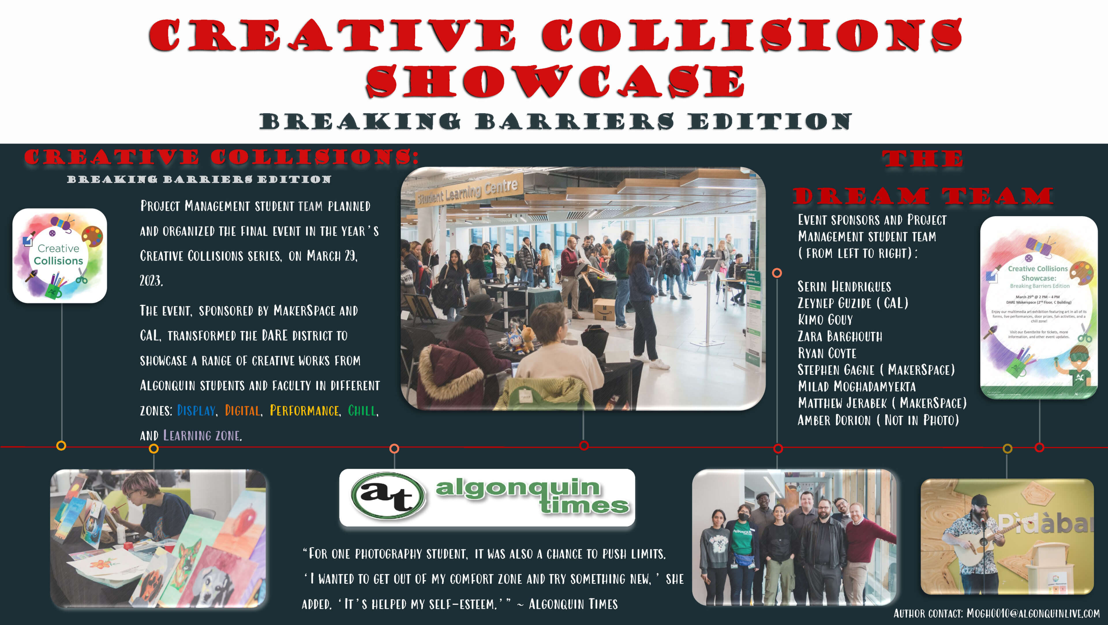 Creative Collisions Showcase Poster