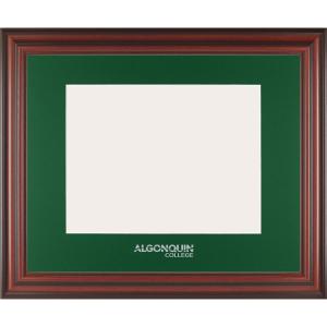 Algonquin College branded diploma frame