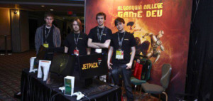 Students from the 2011 game development program attending the Montreal International Game Summit in 2010 with Algonquin College.