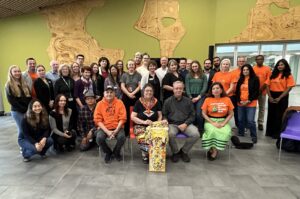 group photo from Ottawa campus of attendees at the Tebwewin "truth" circle