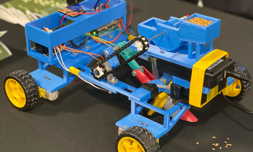 The reforestation Rover was created by students in the Electro-Mechanical Engineering Technician program