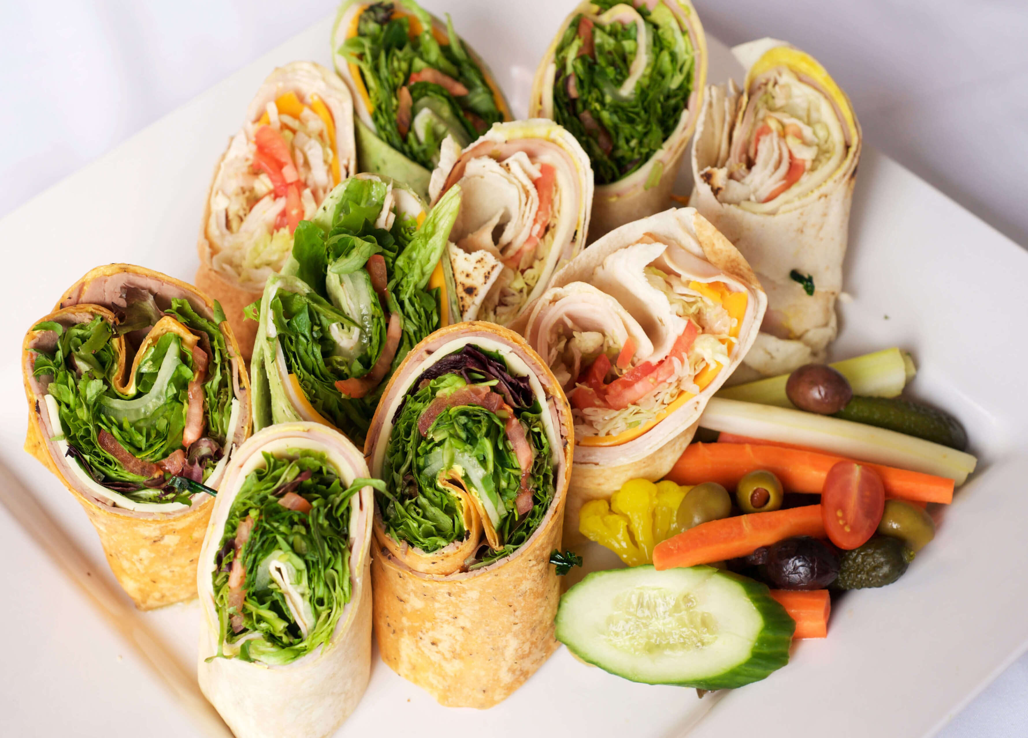 california wraps platter