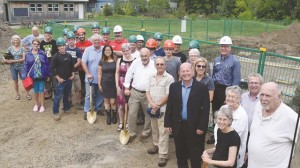 Representatives from the Perth and Greater Ottawa chapters of Habitat for Humanity, Algonquin College students and staff, and members of the local construction community, gathered at the site of the first Habitat House on Arthur Street for the official sod turning on Sept. 8. Sept. 8, 2016.