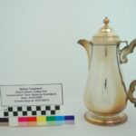 Tarnished silver coffeepot