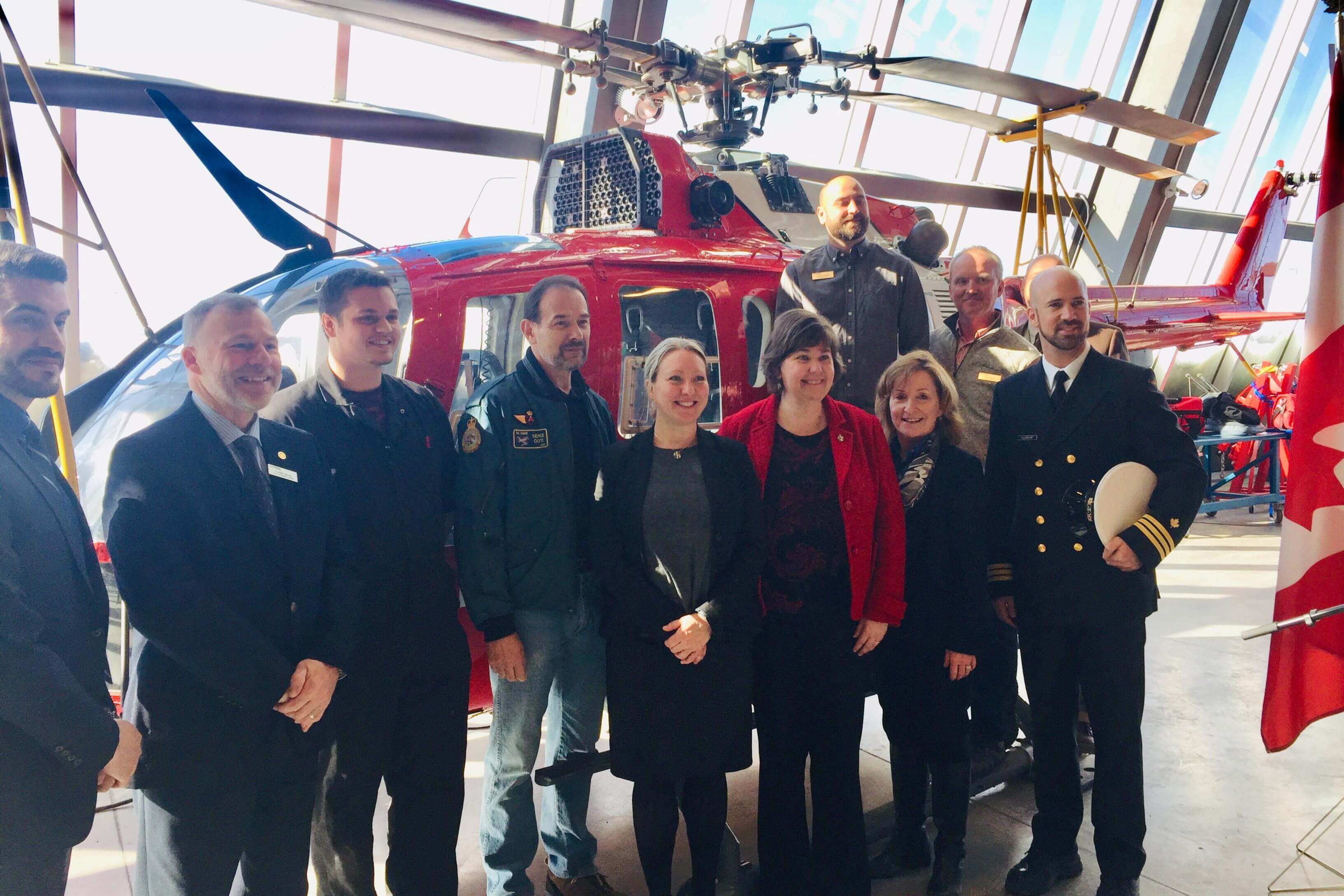 Government of Canada donates Coast Guard helicopter to Algonquin College
