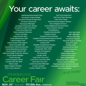 Pembroke Career Fair on November 20th