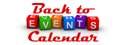 A button that says back to events calendar