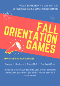 Algonquin College, Pembroke Campus, Fall Orientation Games