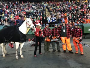 Loggersports Alumni Perform at Grey Cup Game