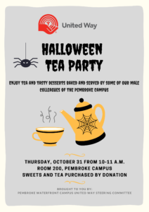 Tea Party Poster, Algonquin College, Pembroke Campus