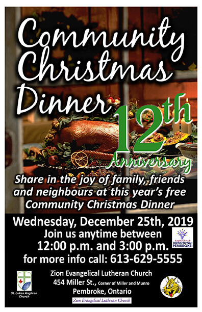 Community Christmas Dinner, Pembroke, Ontario