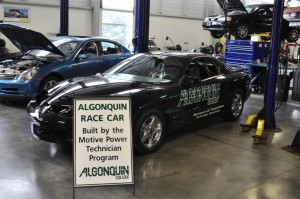 Photo of the Algonquin College Racecar