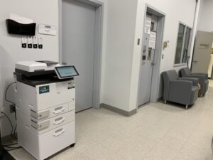 An image of a Ricoh multi function printer located in room A147F.