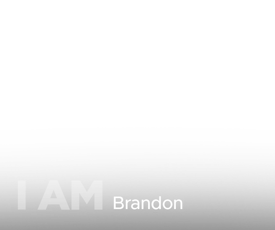 I AM Brandon text overlay